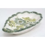 Quimper leaf dish CONDITION: Please Note - we do not make reference to the