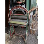 W H French & Co Buckingham : An old painted mangle CONDITION: Please Note - we do