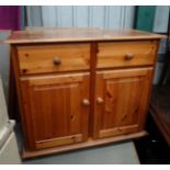 Narrow pine dresser base CONDITION: Please Note - we do not make reference to the