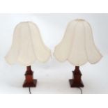 2 table lamps CONDITION: Please Note - we do not make reference to the condition of