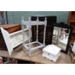 5 items - Cabinet, mirror, box, shelf,