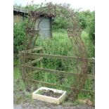 Garden & Architectural: a Garden Arch ( ideal for growing a rose or some such up ) in an antiqued