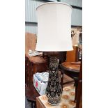 Large Malaysian Ethnic lamp CONDITION: Please Note - we do not make reference to
