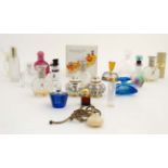 Glass: A collection of approximately 20 20th/21stC scent bottles,