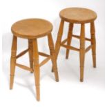 Pair of stools CONDITION: Please Note - we do not make reference to the condition