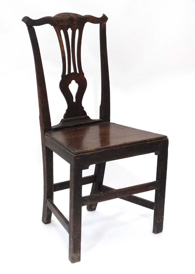 Oak chair CONDITION: Please Note - we do not make reference to the condition of