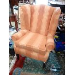 Large wing back armchair CONDITION: Please Note - we do not make reference to the