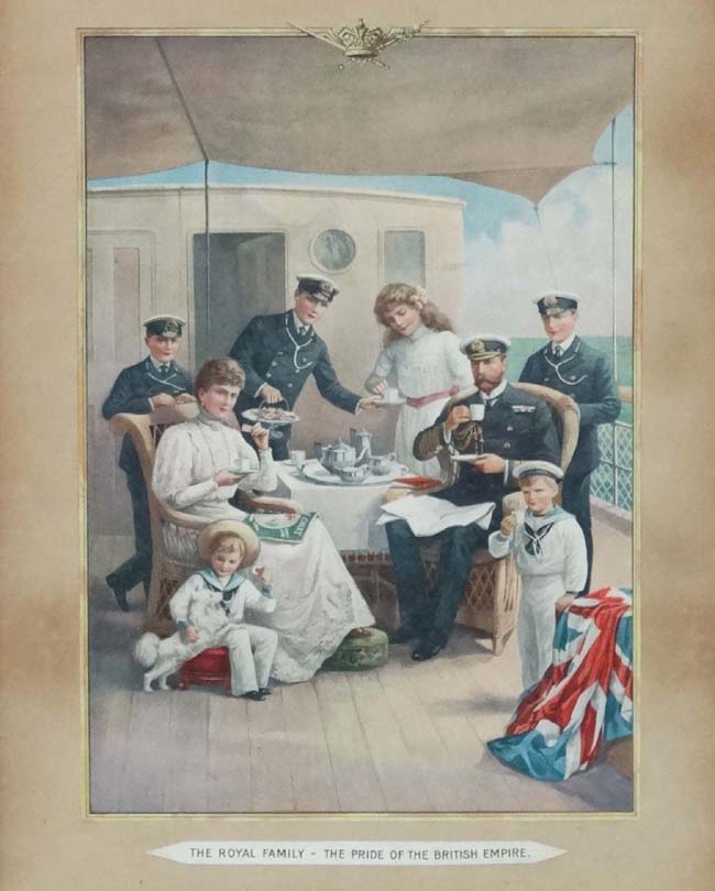 George V Chromolithograph, " The Royal Family - The Pride of the British Empire ", - Image 3 of 4