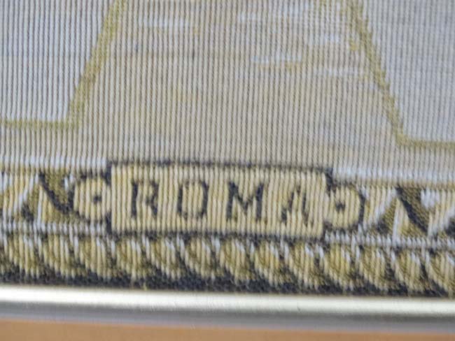 Early - mid XX needlework, Scenes in Italy , a pair, ' Roma ' St. - Image 5 of 6