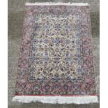 Carpet / Rug: a Signed Pakistan made deepish pile (silk like ) woollen hand made rug ,