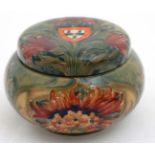 An early 20thC Moorcroft for Macintyre & Co, Burslem screw top snuff / tobacco jar,