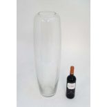 A tall glass lily vase approx 28" high CONDITION: Please Note - we do not make