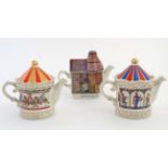 Two Sadler '' Edwardian Entertainments '' tea pots,