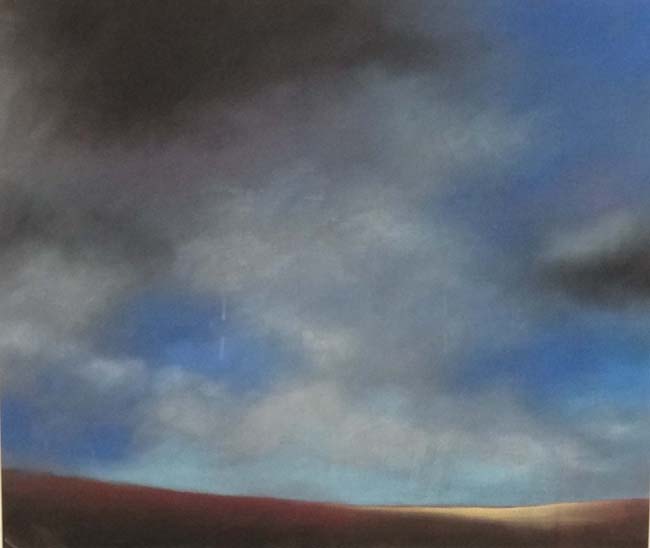 Dorel Dobocan (1051) Romanian- German, Pastel 1982, Landscape and sky, - Image 3 of 3