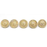 Buttons - British Railways: 5 gilt buttons form ' British Railways' made by Gaunt London 7/8"