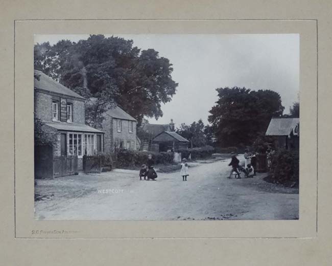 Local sepia and monochrome photographs x 3, The Green up towards the windmill, Quainton , - Image 2 of 4