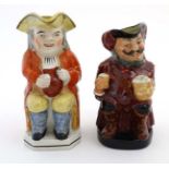 A Royal Doulton ''Sir John Falstaff '' Toby jug '' , bears makers stamp to base,