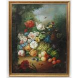 Thomas Webster XX, Oil on canvas laid on board, Flower piece, Signed lower right.