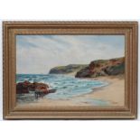 Sidney Watts XIX-XX, Oil on canvas, A coastal scene near St.