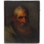 Manner of Sir Peter Paul Rubens , XVII, Oil on canvas, Head of a bearded man,