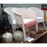 4 Lloyd loom style chairs CONDITION: Please Note - we do not make reference to the