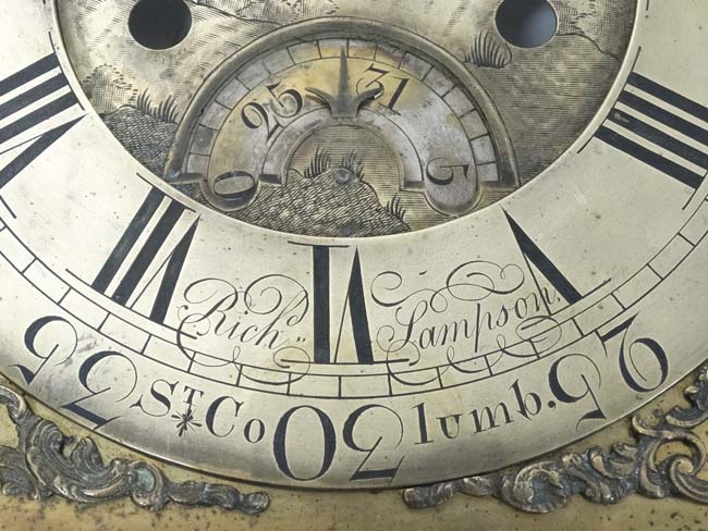Brass Longcase Clock Dial : " Rich Sampson , St. - Image 5 of 7