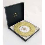 A boxed Minton '' Brocade '' pattern cabinet plate ,