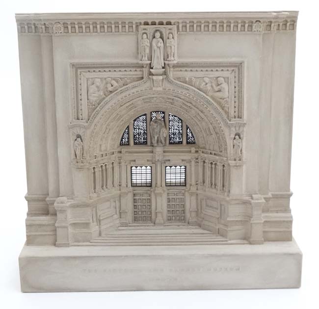 A Timothy Richards detailed scale model of the Victoria and Albert Museum entrance , - Image 3 of 6