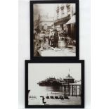 Photography : Old streets of Brighton sepia photographic prints x 2,