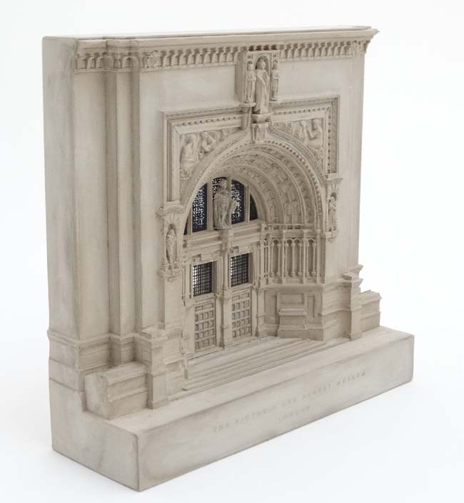 A Timothy Richards detailed scale model of the Victoria and Albert Museum entrance , - Image 4 of 6
