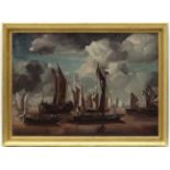 Wewnan Early XX Dutch Marine School, Possibly Weynan Oil on canvas,