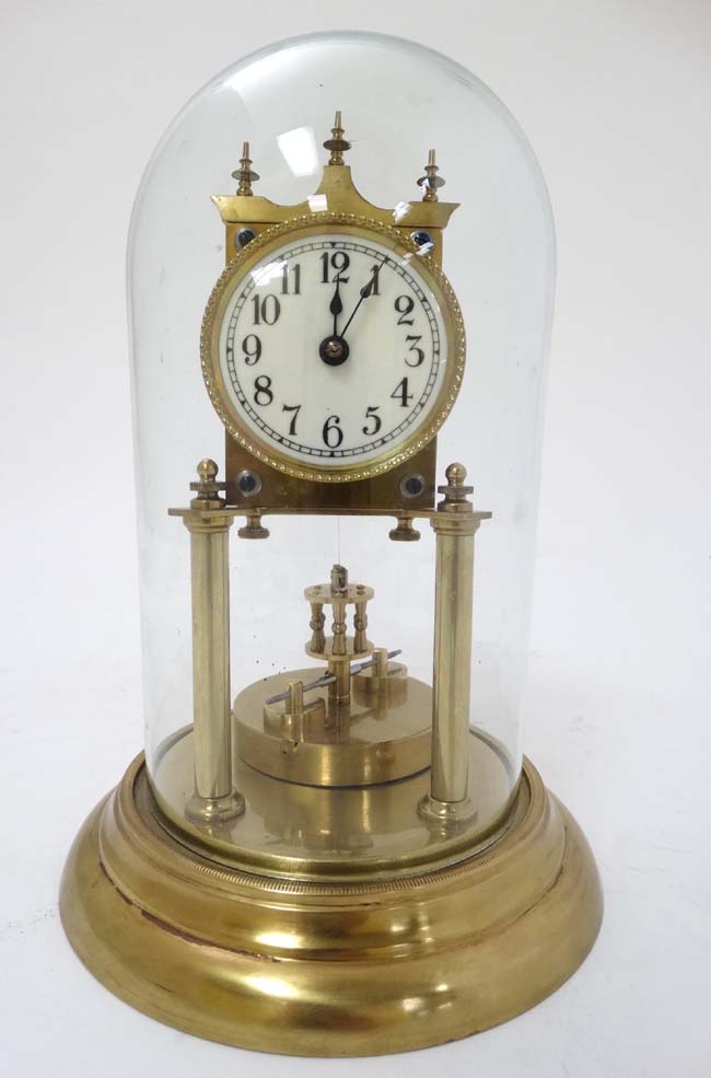 Anniversary Clock under Dome : an Andreas Huber Style 400 day Disc Pendulum Torsion Anniversary