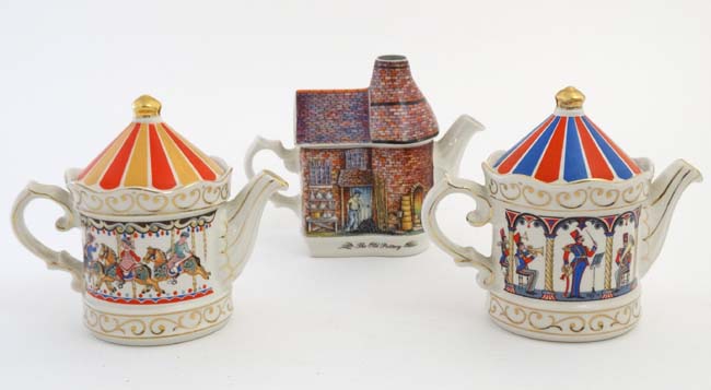 Two Sadler '' Edwardian Entertainments '' tea pots,