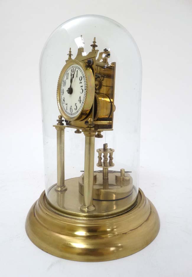 Anniversary Clock under Dome : an Andreas Huber Style 400 day Disc Pendulum Torsion Anniversary - Image 4 of 10