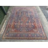 Carpet / Rug: A fine Persian Keshan silk? carpet with a multitude of colours and designs also
