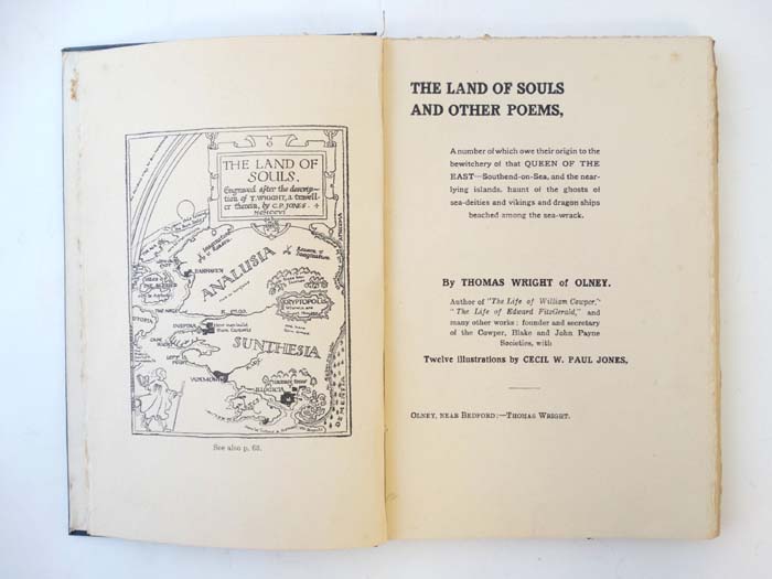 Book: A limited edition '' The Land of Souls and Other Poems '' by Thomas Wright of Olney, - Image 2 of 5