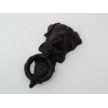 A 21stC Labrador door knocker CONDITION: Please Note - we do not make reference to