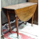 A Georgian mahogany pad foot table with cabriole legs C1770 CONDITION: Please Note -