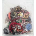 A very large quantity of assorted costume jewellery to include bracelets,