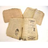 A collection of old newspapers sheets from 1907 ,