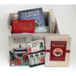 Box of assorted cookery books to include: ' A surprise in every dinner by Oscar Blackeston