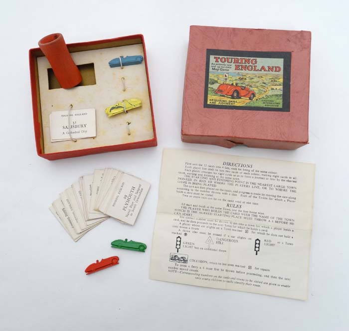 Retro Toys: A 1940s/50s '' Touring England '' boxed board game , devised by P. - Image 4 of 4