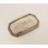 A ' Maderia' wine / decanter label hallmarked Birmingham 1973 maker Mappin & Webb Ltd.