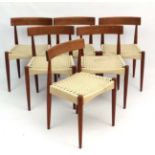 Vintage Retro :a Danish set of 1960's chairs designed by Arne Hovmand-Olsen and made by Mogens