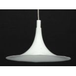 Vintage Retro : A Danish Horn pendant lamp, type 738 SEMI with white livery ,