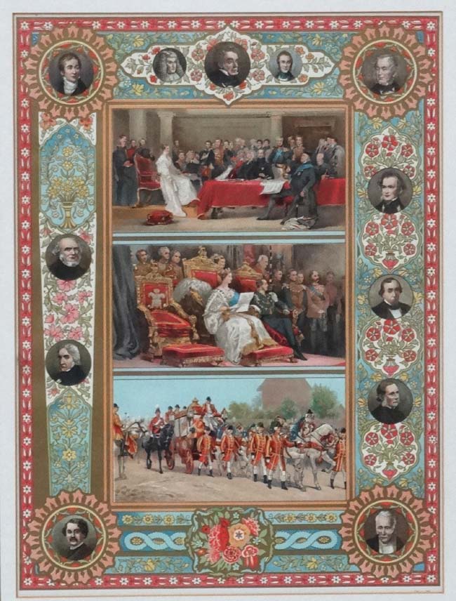 A set of 3 Chromolithographs , Royal Victorian life. - Image 3 of 5