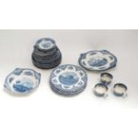 Quantity of blue and white ceramics CONDITION: Please Note - we do not make