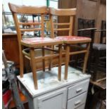 Retro kitchen unit + 2 retro chairs CONDITION: Please Note - we do not make