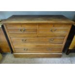 Walnut chest of drawers CONDITION: Please Note - we do not make reference to the