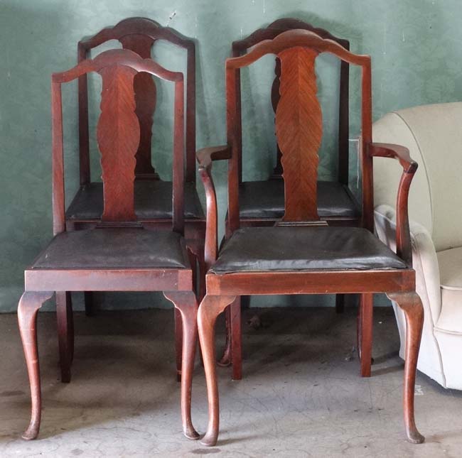 4 dining chairs (3+1) CONDITION: Please Note - we do not make reference to the - Image 3 of 3